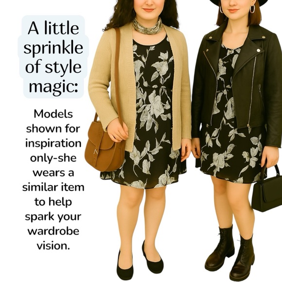 Xhilaration Floral Print & Black Shell Lining Dress XS - Picture 2 of 16